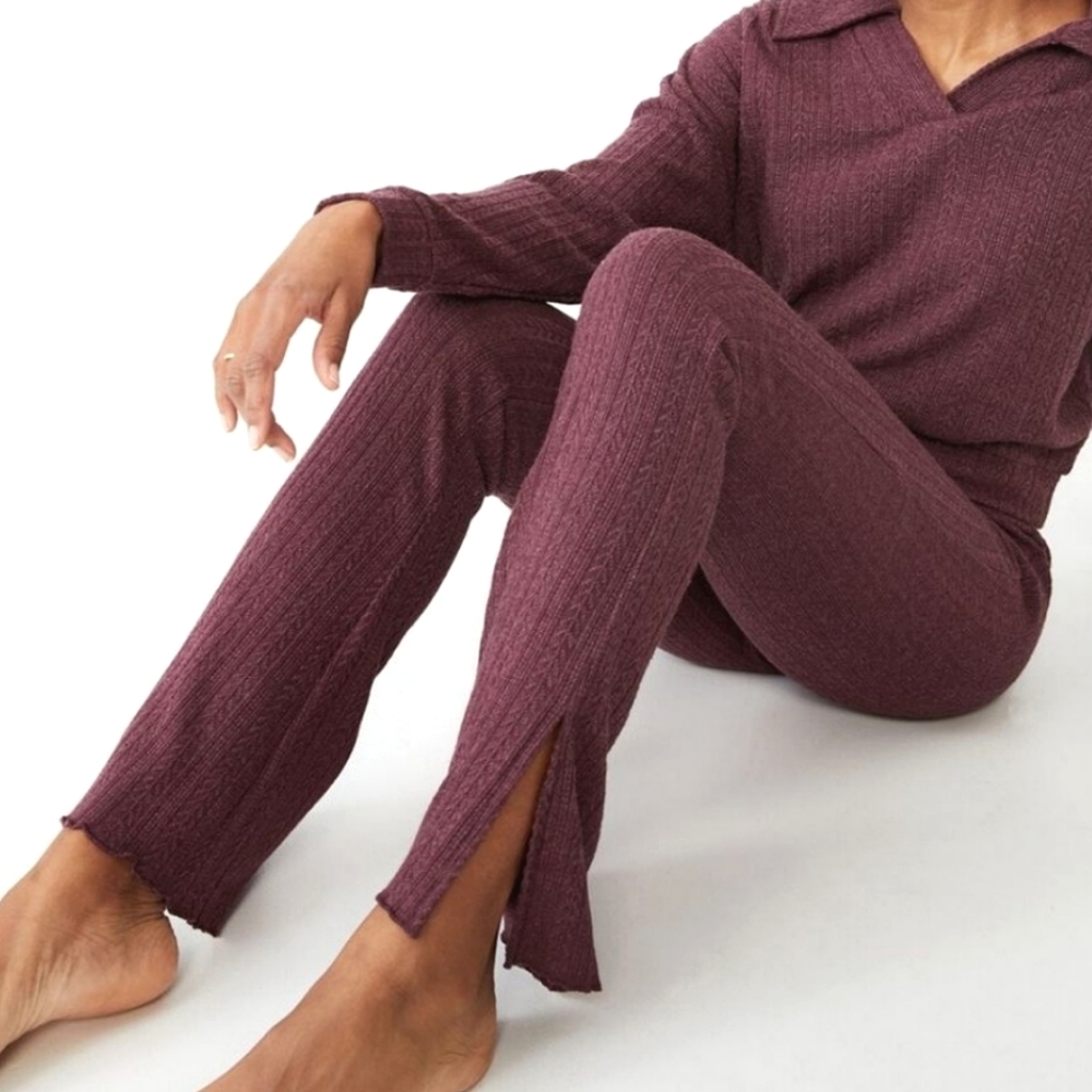 Cotton On Soft Textured Lounge Pants in Rum Raisin NWT | Size Small